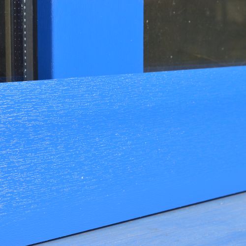 Close-Up vom Material des Fensterrahmens