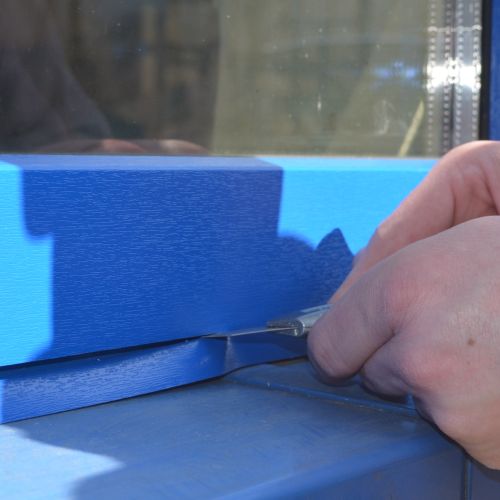 Fensterrahmen aufspachteln